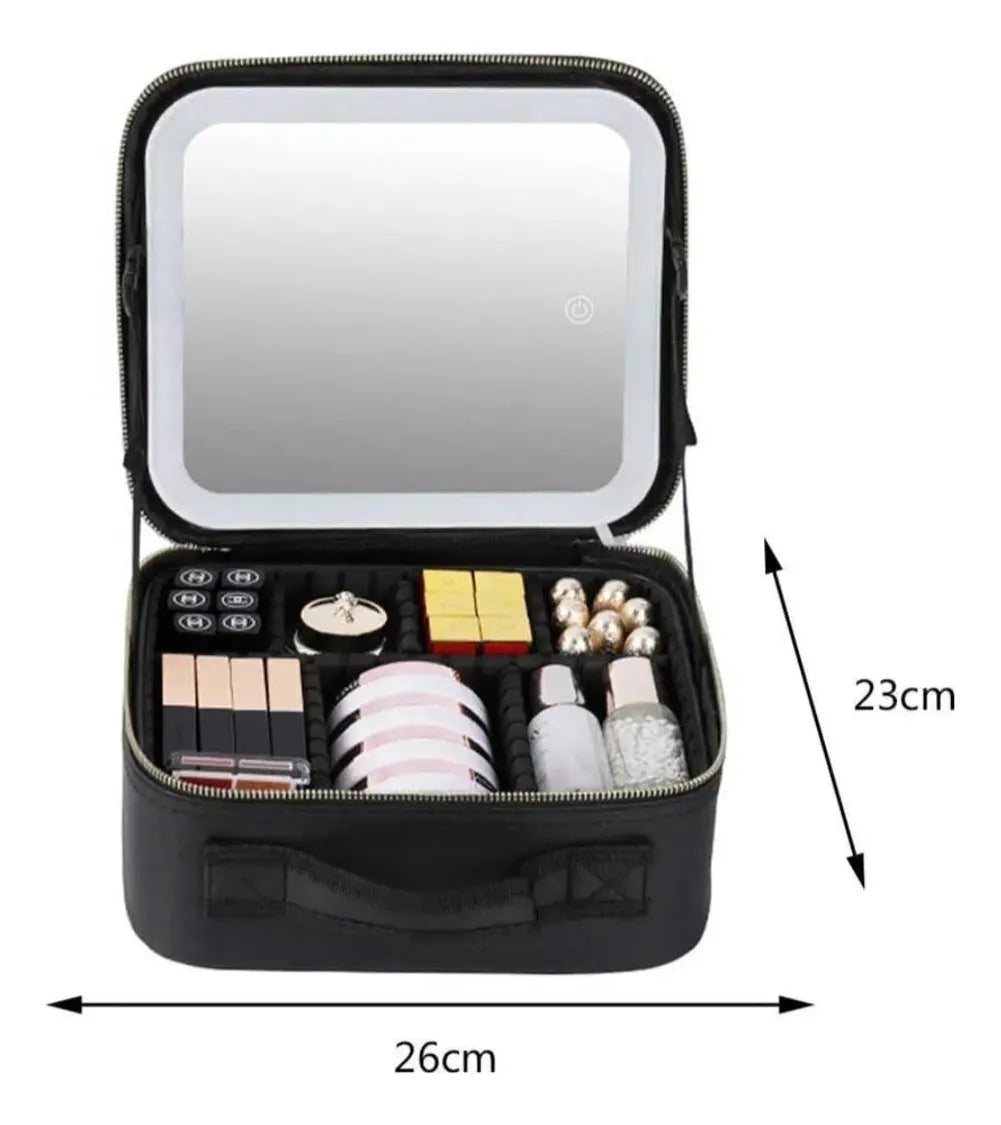 Estuche Maquillaje Portátil Con Luz LED