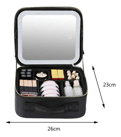 Estuche Maquillaje Portátil Con Luz LED