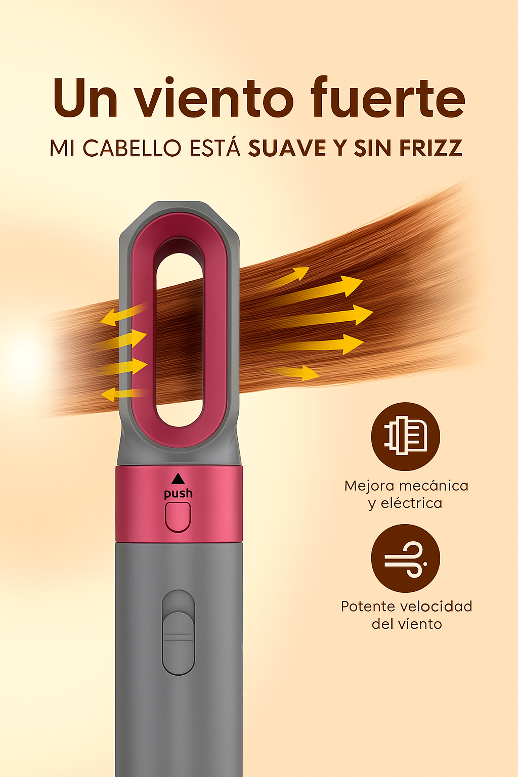 Cepillo Alisador Secador 5 En 1