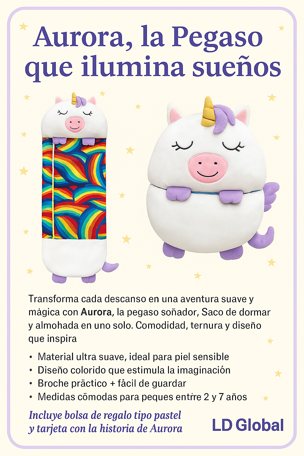 Saco De Dormir Infantil De Pegaso