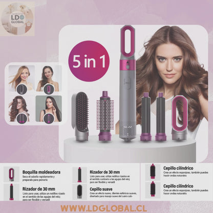 Cepillo Alisador Secador 5 En 1